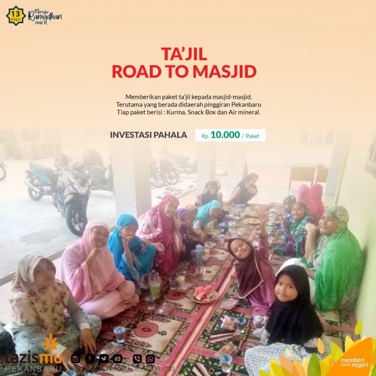 Program Ramadhan LAZISMU : TA’JIL ROAD TO MASJID