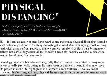Physical Distancing VS Social Distancing