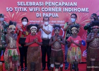 Telkom Siap Sambut PON XX, Sebar 50 Titik Wifi.id Corner IndiHome di Papua
