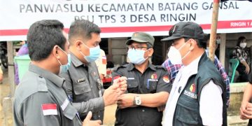 Ketua Bawaslu RI Abhan, SH, MH Monitoring PSU di Indragiri Hulu.