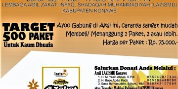 LAZISMU Konawe Target 500 Paket Kado Ramadhan Tahun ini untuk Kaum Dhuafa