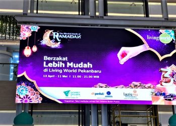 LAZISMU Pekanbaru Hadir di Living World untuk Mempermudah Donatur Ber-ZIS