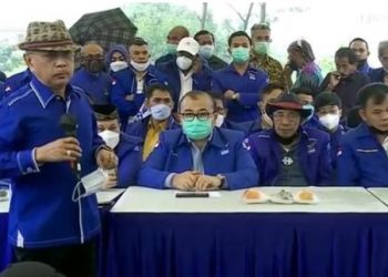 Di Hambalang, Demokrat Kubu Moeldoko Singgung Calon Raja Penikmat Duit Korupsi