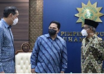 Erick Thohir dan Mendag Lutfi Temui Pimpinan Pusat Muhammadiyah, Bahas Kebangsaan
