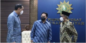 Erick Thohir dan Mendag Lutfi Temui Pimpinan Pusat Muhammadiyah, Bahas Kebangsaan
