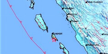 Gempa 5,7 SR Guncang Sumatera Barat