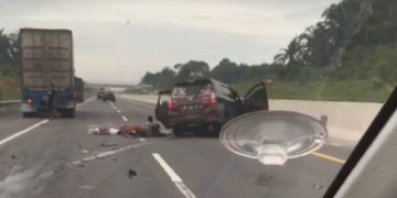 Kecelakaan di Tol Permai yang dua Orang Tewaskan
