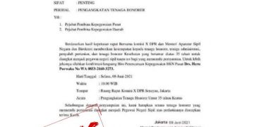 Kementerian PANRB Imbau Masyarakat Waspadai Beredarnya Surat Palsu Pengangkatan Honorer
