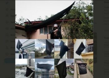 Protes Pemerintah Tak Becus Tangani COVID-19, Warga Malaysia Kibarkan Bendera Hitam