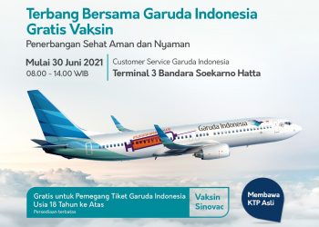 Terbang Bersama Garuda Indonesia Gratis Vaksin