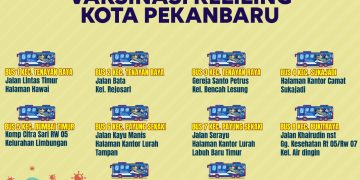 Vaksinasi Hari ini 6 Juli 2021 di Pekanbaru