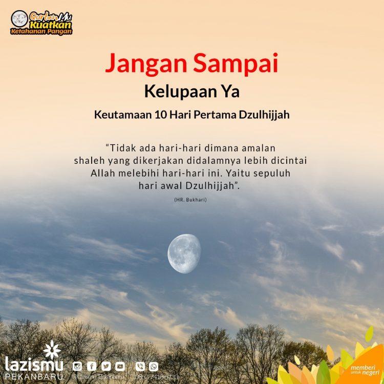 Jangan Sampai Kelupaan Yaa ? Amalan 10 Hari Pertama Dzulhijjah