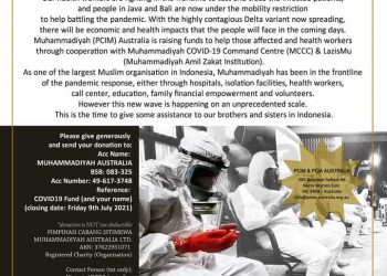 Muhammadiyah Care: HELP THOSE AFFECTED BY COVID-19 PANDEMIC IN INDONESIA