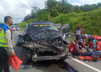 Dua Hari Kecelakaan Beruntun di Tol Permai, Satu Terbalik Satu Lagi Rusak Berat