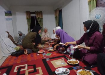 Mahasiswa Universitas Riau Kukerta saat Pandemi COVID di Desa Luai