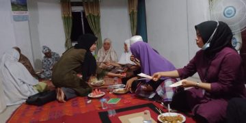 Mahasiswa Universitas Riau Kukerta saat Pandemi COVID di Desa Luai