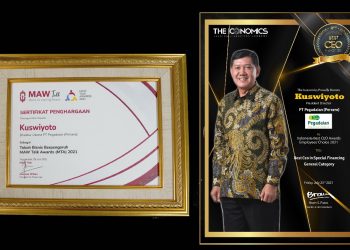 Dirut Pegadaian Kuswiyoto Raih 2 Penghargaan CEO 2021