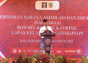 Bupati Rokan Hilir Meresmikan Sarana di Lapas Kelas IIA Bagansiapiapi