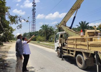 Wabup Rohil Periksa LPJ Guna Menciptakan Rasa Aman Pengguna Jalan Dimalam Hari