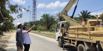 Wabup Rohil Periksa LPJ Guna Menciptakan Rasa Aman Pengguna Jalan Dimalam Hari