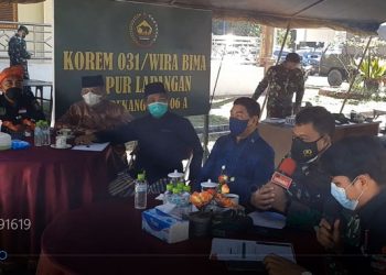 Bersama LAM Riau, Korem 031/Wira Bima Taja Talkshow Bakti Sosial Dapur Lapangan