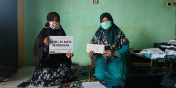 LAZISMU Pekanbaru Bantu Biaya Pendidikan Siswa Putus Sekolah