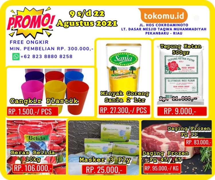 Promo Selama PPKM di tokomu.id