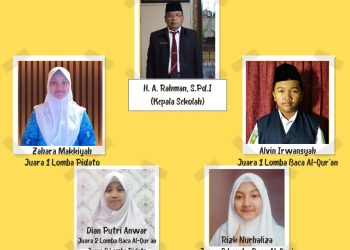 SMP Muhammadiyah 4 Pekanbaru Apresiasi Siswa Lomba Pidato dan Lomba Baca Qur’an