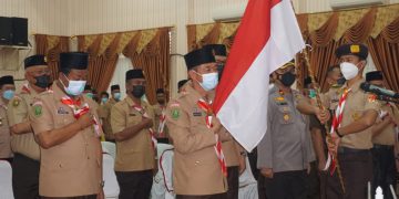 Bupati dan Wakil Bupati Dikukuhkan Sebagai Kamabicab dan Wakamabicap Pramuka 0410 Rohil
