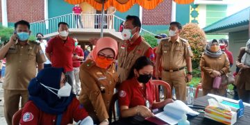 JMSI Sumsel, Paguyuban Sinar Mas dan Keluarga Rimbawa Gelar 1000 Vaksin