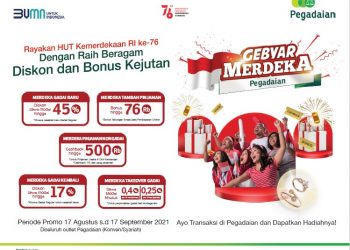 Semarakkan HUT ke-76 RI, Pegadaian Berikan Promo Cashback Hingga 45%