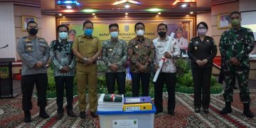 Rakor, Bupati Rohil Kumpulkan Seluruh Perusahaan Bahas PAD dan Penanganan COVID-19