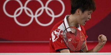 Chen Yufei meraih emas di Olimpiade Tokyo 2020 (Foto: AFP/ALEXANDER NEMENOV)