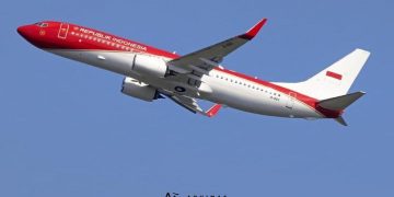 Diam-diam Pesawat Kepresidenan Jokowi Dicat Merah Putih