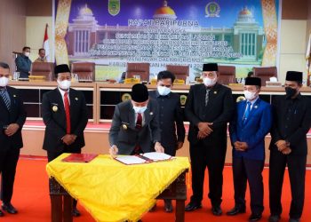 Paripurna, DPRD Rohil Setujui RPJMD 2021-2026