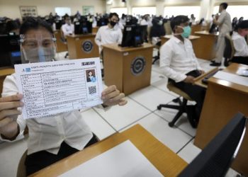 Foto: Tes CPNS di Tengah Pandemi (CNBC Indonesia/ Andrean Kristianto)