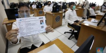 Foto: Tes CPNS di Tengah Pandemi (CNBC Indonesia/ Andrean Kristianto)