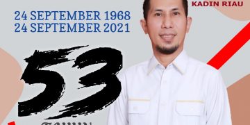 KADIN Riau : Tahniah 53 Tahun KADIN Indonesia, Walaupun Saat ini Pengusaha Sedang Bersahabat dengan Pandemi