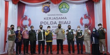 Kepolisian Daerah Riau Kembali Menyalurkan Vaksin ke Kampus-kampus