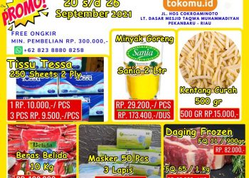Promo tokomu.id Periode 21 s/d 26 September 2021