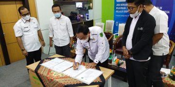 Teken MoU dengan Pemkab Inhil, JMSI Komitmen Bantu Ekspos Pembangunan dan Potensi Desa