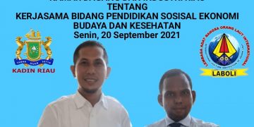 Tingkatkan Pendidikan, Sosial, Ekonomi, Budaya dan Kesehatan , KADIN Riau – LABOLI Teken MoU
