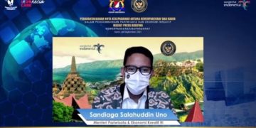 Jawaban Menparekraf Sandiuno Tentang Kedirjenan Wisata Halal