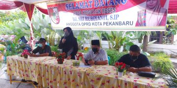 Hj. Sri Rubiyanti S.Ip pada masa Resesnya Himpun Masukan dan Kebutuhan Masyarakat.