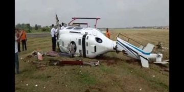 Helikopter Jatuh di Tangerang, Tak Ada Korban Jiwa