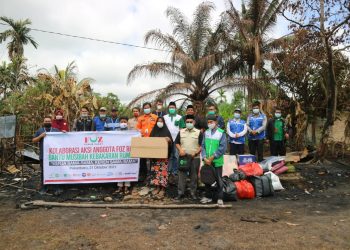 Forum Zakat Riau Sinergi Bantu Warga yang Hilang Rumahnya Akibat Kebakaran