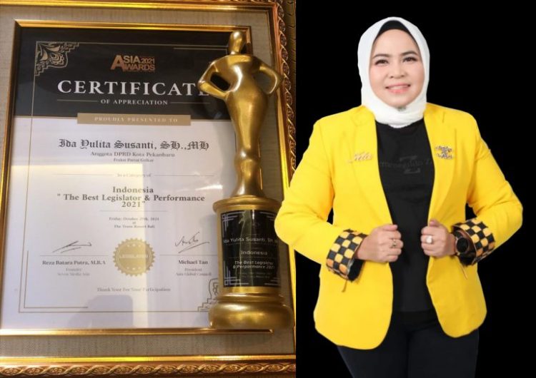 Ida Yulita Susanti Raih Indonesia The Best Legislator & Performance 2021