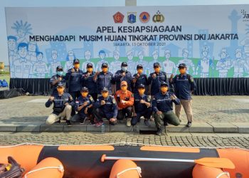 Foto-foto Apel Kesiapsiagaan Menghadapi Musim Hujan 2021 di DKI Jakarta