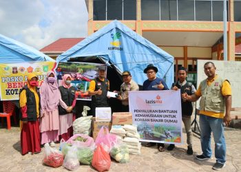 LAZISMU Pekanbaru Bantu Bencana Banjir di Dumai