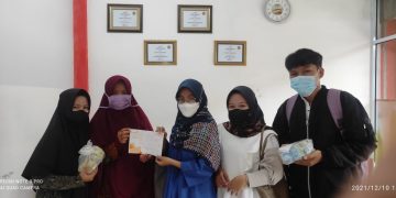 HIMA DIKSI UMRI Amanahkan Dana Korban Bencana Erupsi Semeru ke LAZISMU Pekanbaru